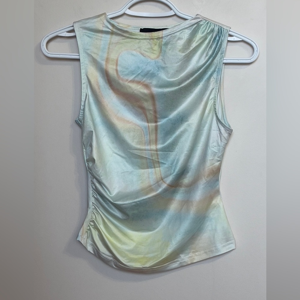 Cider Multicolor Abstract Tank Top NWOT